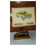 Vintage Chevrolet Dealer Table Lamp