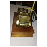 Chevrolet Bronze Truck Lamp, Cloth Shade