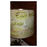 Chevrolet Bronze Truck Lamp, Cloth Shade