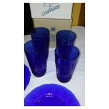 Avon Royal Sapphire Collection (4) Bowls And Plates