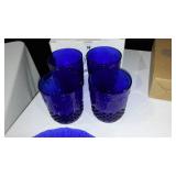 Avon Royal Sapphire Collection (4) Bowls And Plates