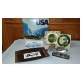 Chevy C10 1964 Emblems, 1962 Clock, Pen Set And More.