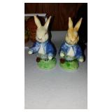 Vintage Collectible Salt And Pepper Shakers (9) Avon, Bunnies, Parrots, And More.