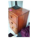 Cabin Teardown:   3 Drawer Stand And  Lamp.