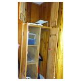 Cabin Teardown:   Kitchen Cabinets, Counter, Sink, Walls, Window, Stove, Ceiling Fan.