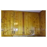 Cabin Teardown:   Kitchen Cabinets, Counter, Sink, Walls, Window, Stove, Ceiling Fan.