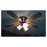 Cabin Teardown:   Kitchen Cabinets, Counter, Sink, Walls, Window, Stove, Ceiling Fan.