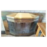 Cabin Teardown:   Fireplace Screen, Brick, Tools, Mantel, Insert.