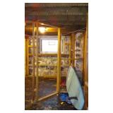 Cabin Teardown:   2x4 Studs Thru Entire Basement.