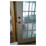 Cabin Teardown:   15 Pane Glass Door 34 In.(2)