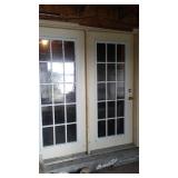 Cabin Teardown:   15 Pane Glass Door 34 In.(2)