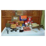 Assorted Collection Of Vintage Smalls, Boxes, Cans And Pipes.