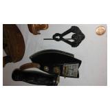 1920s Wall Sconce, Foreign Coins, Metal SAD Irons, And More.