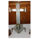 1920s Wall Sconce, Foreign Coins, Metal SAD Irons, And More.