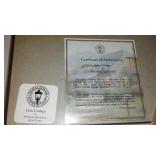 Thomas Kinkade Flower Cottages Of Carmel Prints (4) And Lighted Lighthouse.