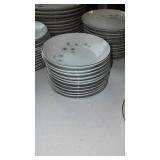Creative Fine China 1014 Platinum Starburst Dinnerware.
