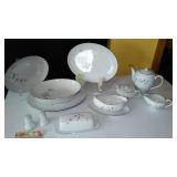 Creative Fine China 1014 Platinum Starburst Dinnerware.