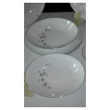 Creative Fine China 1014 Platinum Starburst Dinnerware.