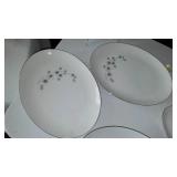 Creative Fine China 1014 Platinum Starburst Dinnerware.