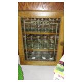 Lazy Susan Server, Apple Corer And Spice Cabinet.