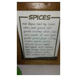 Lazy Susan Server, Apple Corer And Spice Cabinet.