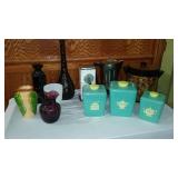 Mid Century Percolator, Ice Bucket, Canister Set And More.