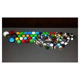 Vintage Glass Marbles And Shooters