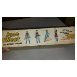 Marx Jane West Movable Action Figure Doll.