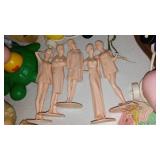 Assortment Of Vintage Collectibles Pull-A-Longs, Tin, Rubber Toys And More.