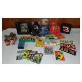 Assortment Of Vintage Collectibles Pull-A-Longs, Tin, Rubber Toys And More.