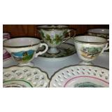 Hand Painted Teacups, Saucers, And Plates. Mostly From Japan.