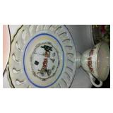 Hand Painted Teacups, Saucers, And Plates. Mostly From Japan.