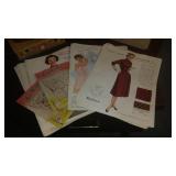 Vintage White Sewing Machine, Cabinet And More.