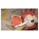 Vintage White Sewing Machine, Cabinet And More.