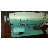 Vintage White Sewing Machine, Cabinet And More.