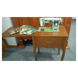 Vintage Coronada Sewing Machine, Cabinet And More.