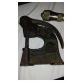 Revonoc Cast Iron Riveter, Toledo Pipe Vice, Roberts Nail Puller And More.