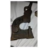 Revonoc Cast Iron Riveter, Toledo Pipe Vice, Roberts Nail Puller And More.