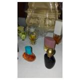 Jewelry Boxes (2) And Perfume And Display.