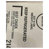 Beef Chuck Boneless Clod Petite Tender 6LBs 12.2 ozs Beef Chuck Boneless Clod Petite Tender 6LBs 12.2 ozs