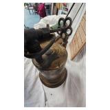 TORRID Brass Blow Torch, Cast Iron Ladle, Tin Ladle, Vintage Steam Iron