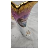 WI Souvineer Sugar Creamer, Swan Figurine, Benson, MN Advertising,