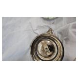 WI Souvineer Sugar Creamer, Swan Figurine, Benson, MN Advertising,