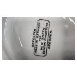 WI Souvineer Sugar Creamer, Swan Figurine, Benson, MN Advertising,
