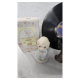 Venecian Moon Record, 2 Pewter Jiggers, Precious Moments Figurines w/boxes