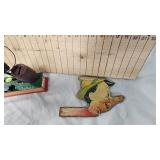 Vintage Cast Circus Clown with Trick Dog Coin Bank, Ring Toss Pinnochio(Shoe Adv)