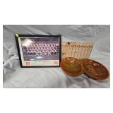 1950 Twins Ad w/Miller High Life and 1965 World Series MN Twins Ashtray