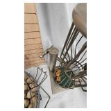 Vintage Chuck-A-Luck Dice Cage, Bingo Ball Cage, Metal Tin Cat Toy