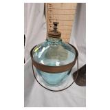 Antique Glass Kerosene Dripper and Cow Bell