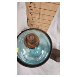 Antique Glass Kerosene Dripper and Cow Bell